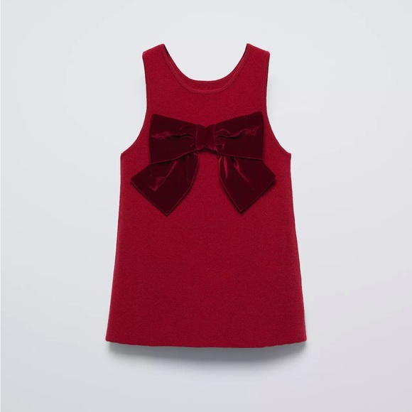 Zara bow knit dress toddler - Picture 1 of 5